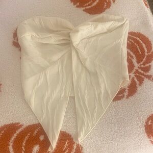 SHEIN Cream Strapless Top